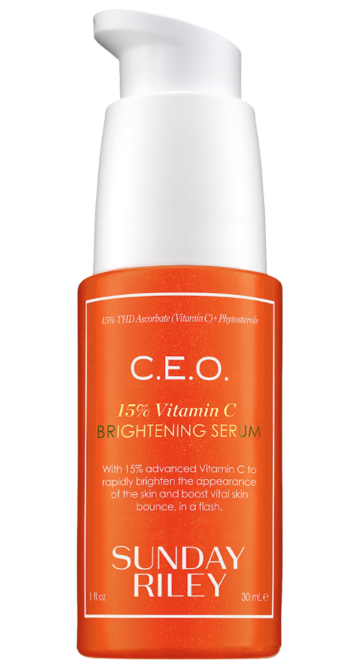 Sunday Riley C.E.O. 15% Vitamin C Brightening Serum, vitamin C and niacinamide