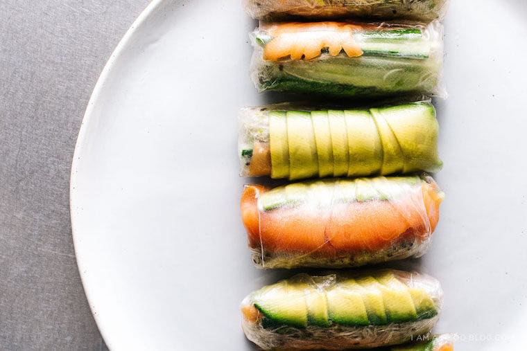 summer rolls, healthy dish