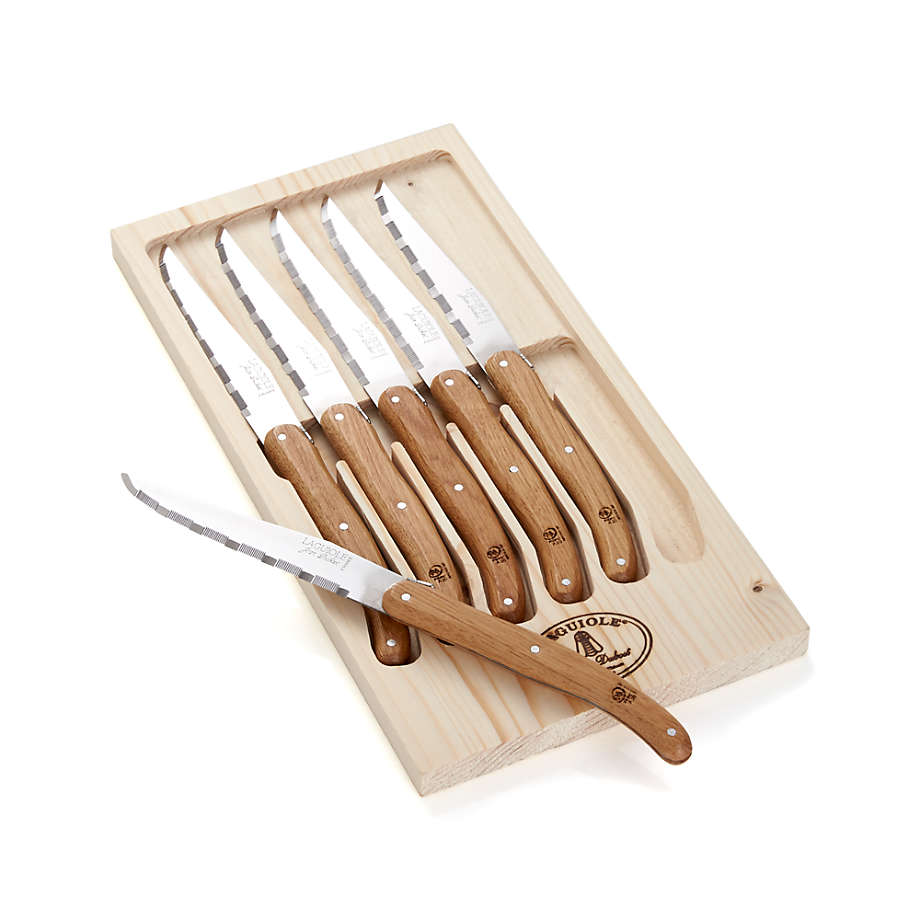Laguiole oak steak, best steak knives set