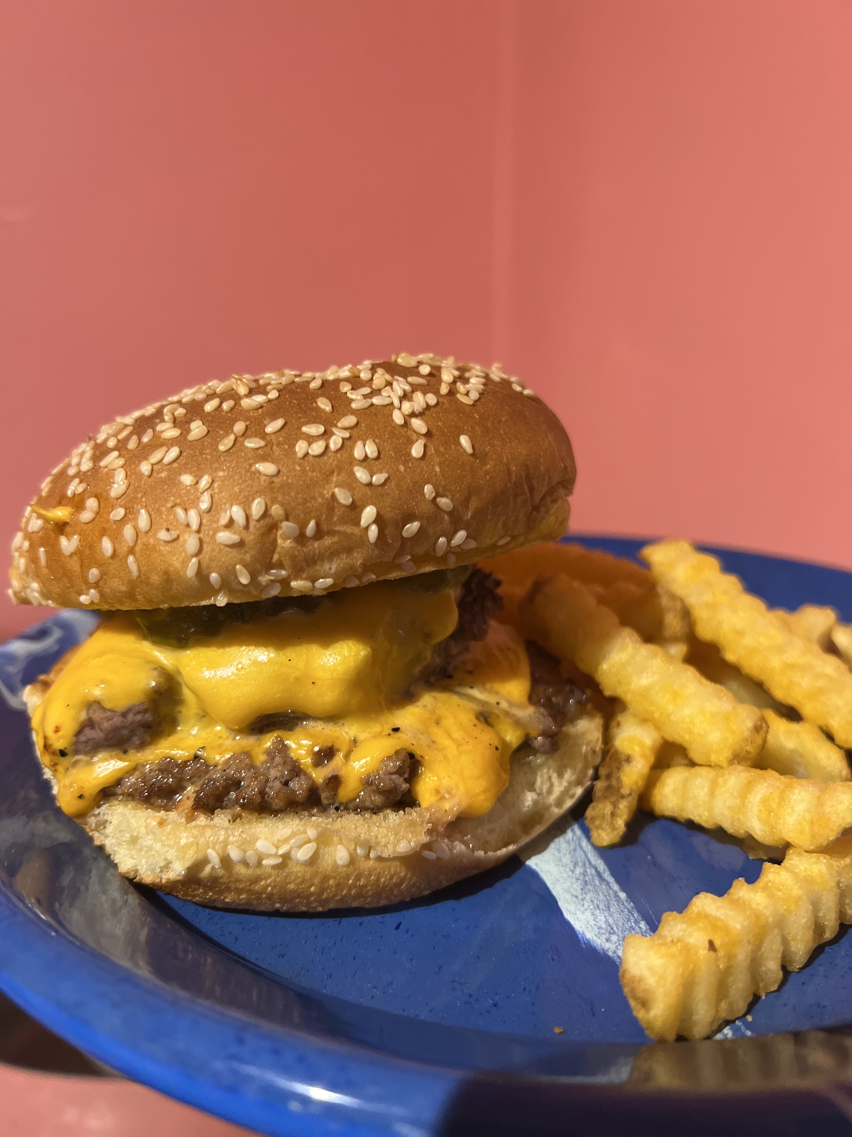 burger from the menu