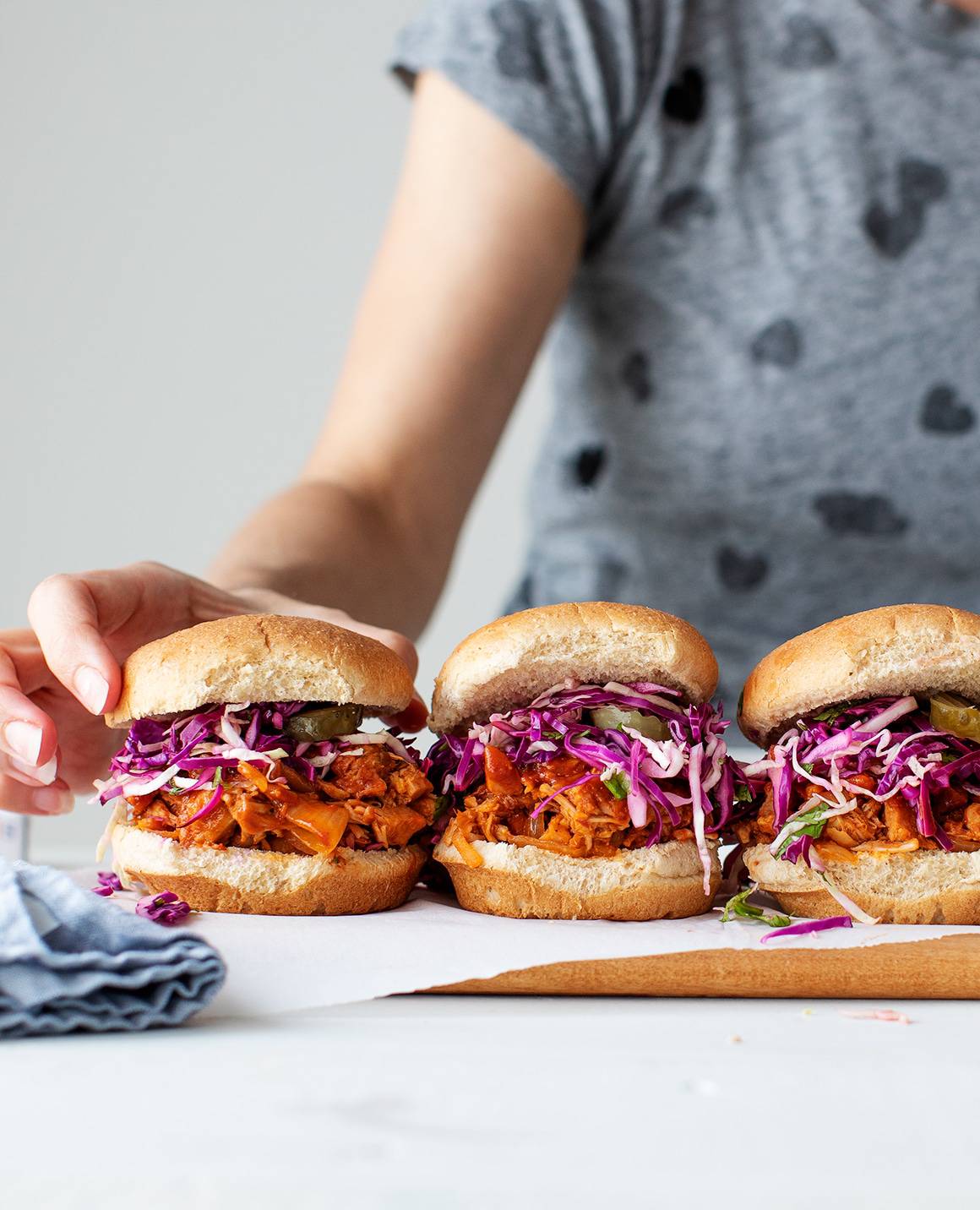 bbq jackfruit sandwiches quick high-protein lunch