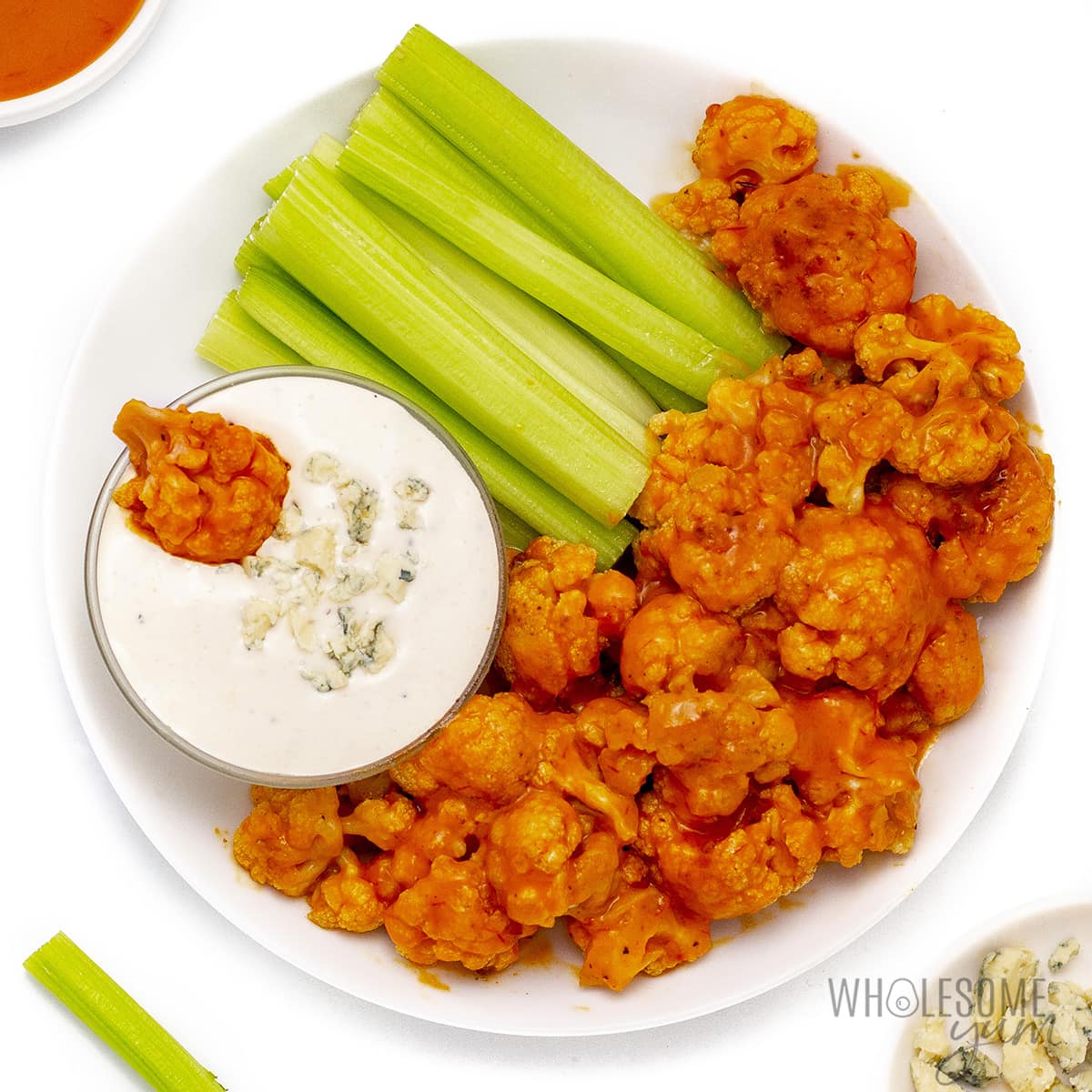 quick high-protein lunch buffalo cauliflower