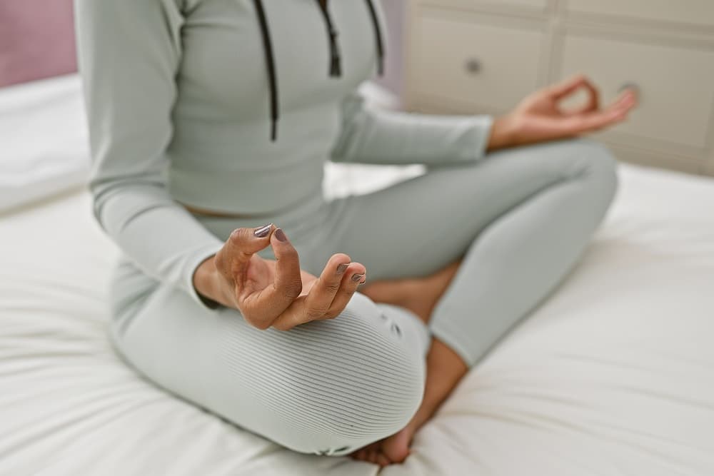 Adult Practicing Mindfulness Meditation