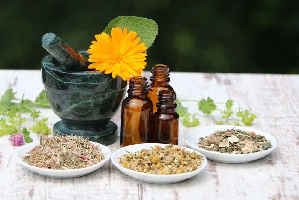 Alternative,Medicine,,Traditional,Herbal,Medicine,,Dried,And,Fresh,Medicinal,Herbs