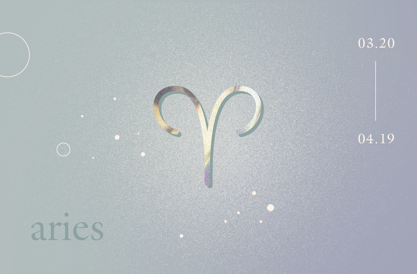 The symbol for the aries zodiac sign, which resembles a ram.