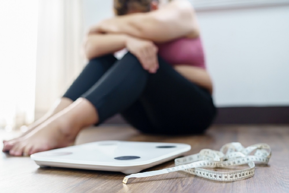 Obese,Woman,With,Fat,Upset,Bored,Of,Dieting,Weight,Loss